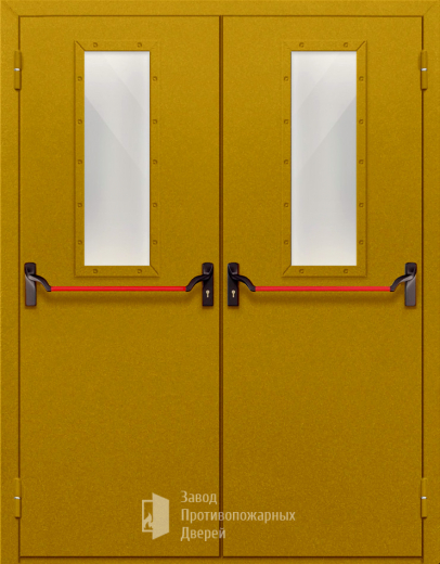 Фото двери «Двупольная со стеклом и антипаникой №65» в Протвино