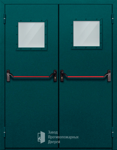 Фото двери «Двупольная со стеклом и антипаникой №56» в Протвино