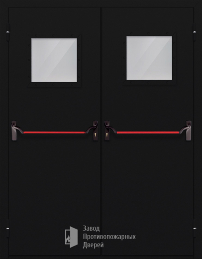 Фото двери «Двупольная со стеклом и антипаникой №54» в Протвино