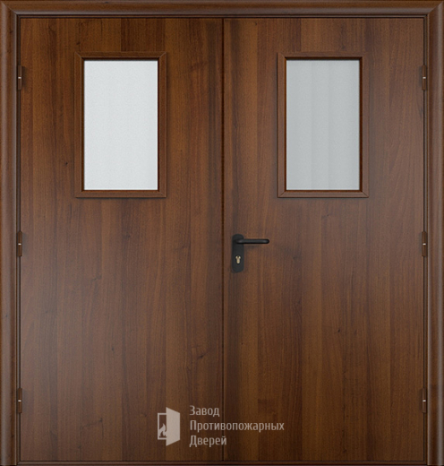 Фото двери «Двупольная МДФ со стеклом EI-30» в Протвино