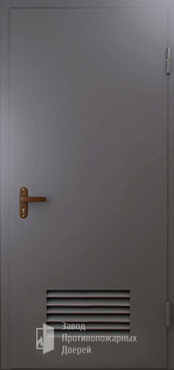 Фото двери «Техническая дверь №3 однопольная с вентиляционной решеткой» в Протвино