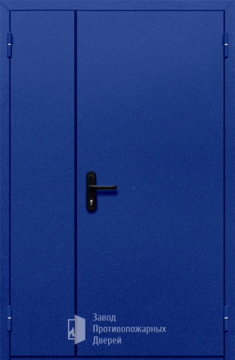Фото двери «Полуторная глухая (синяя)» в Протвино