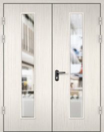 Фото двери «МДФ двупольная со стеклом №22» в Протвино