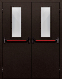 Фото двери «Двупольная со стеклом и антипаникой №610» в Протвино