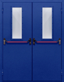 Фото двери «Двупольная со стеклом и антипаникой №63» в Протвино