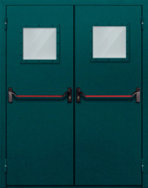 Фото двери «Двупольная со стеклом и антипаникой №56» в Протвино