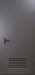 Фото двери «Техническая дверь №3 однопольная с вентиляционной решеткой» в Протвино